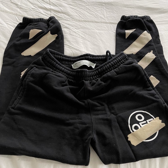 Off-White Pants - Off white tape jogger